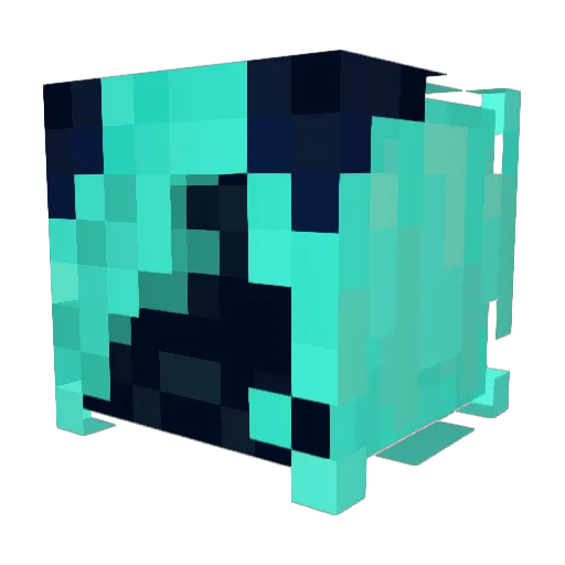 K1bbs Minecraft avatar head, 3D render