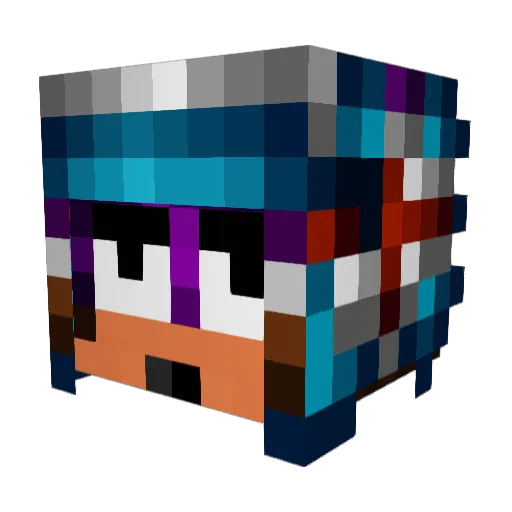 K1dBeater Minecraft avatar head, 3D render
