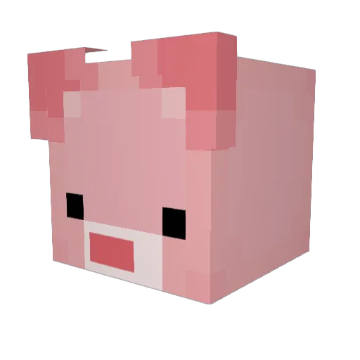 K1hara Minecraft avatar head, 3D render