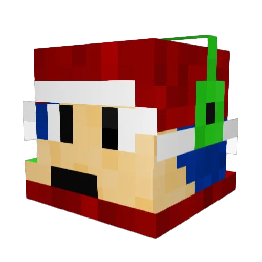 K1ko0o Minecraft avatar head, 3D render