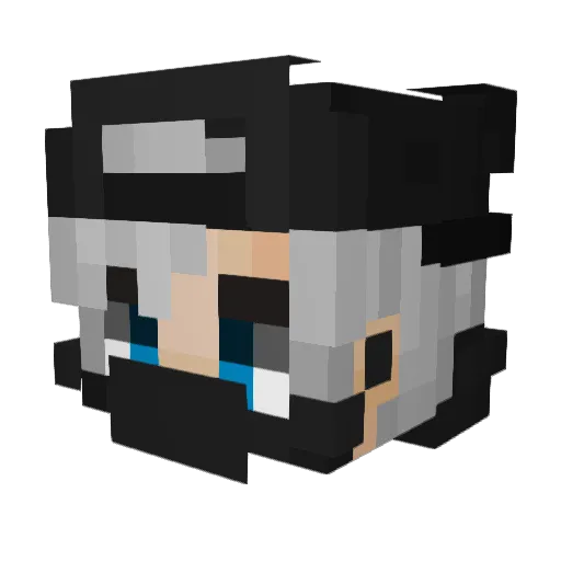 K1nZ2002 Minecraft avatar head, 3D render