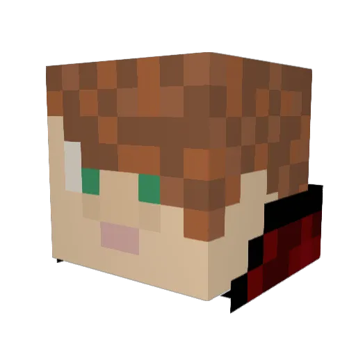 K1ngA97 Minecraft avatar head, 3D render