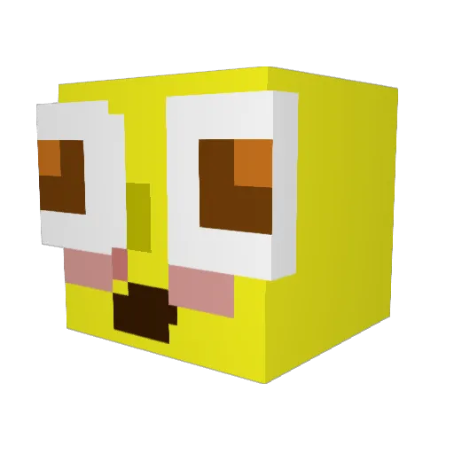 K1ngBings Minecraft avatar head, 3D render