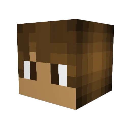 K1ngKole Minecraft avatar head, 3D render
