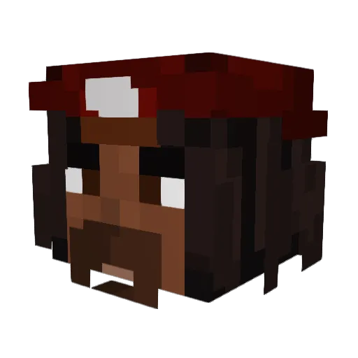 K1ngMgs Minecraft avatar head, 3D render