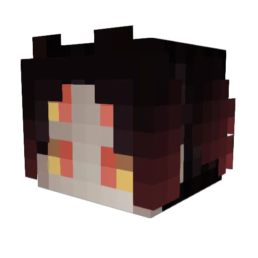 K1ngSima Minecraft avatar head, 3D render