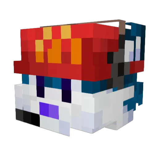 K1ngUnstoppable Minecraft avatar head, 3D render
