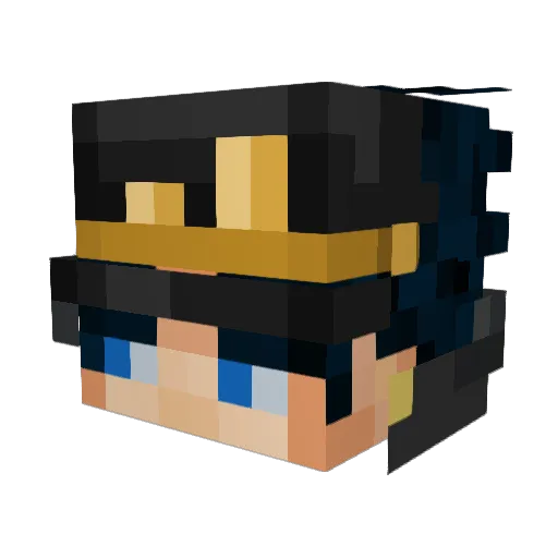 K1ng_Bass Minecraft avatar head, 3D render