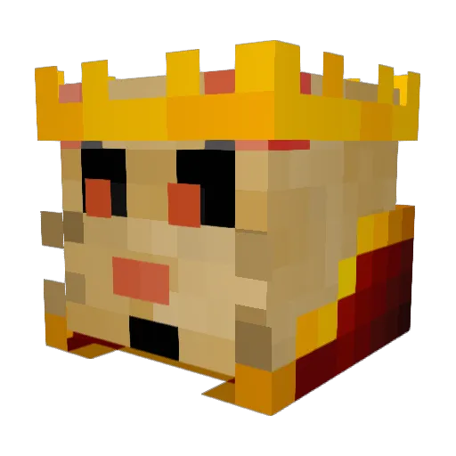 K1ng_Ch3ddar Minecraft avatar head, 3D render