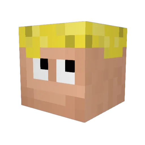 K1ngson Minecraft avatar head, 3D render