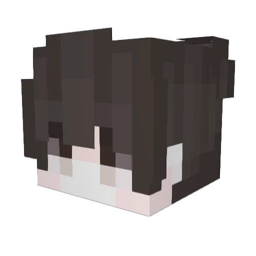 K1nqL7n Minecraft avatar head, 3D render