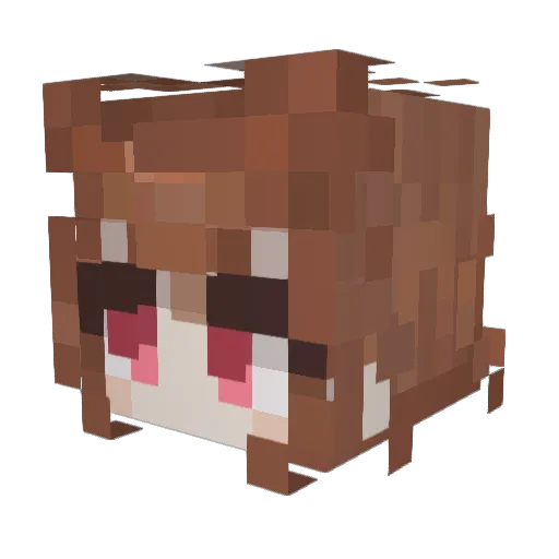 K1nu_ Minecraft avatar head, 3D render