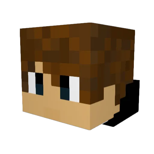 K1oRio Minecraft avatar head, 3D render