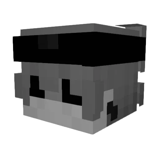 K1pz_ Minecraft avatar head, 3D render