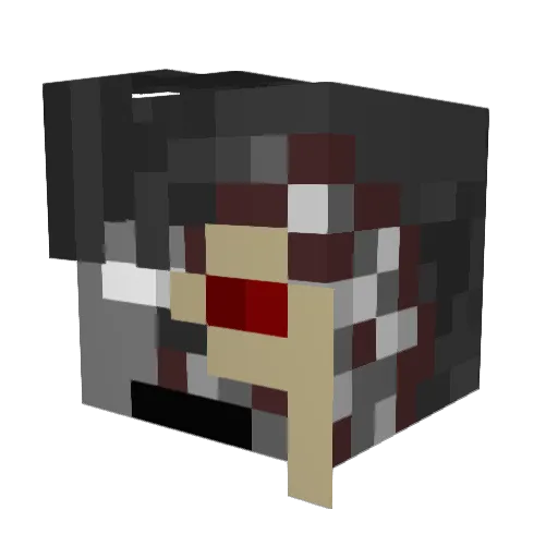 K1rkeyGames Minecraft avatar head, 3D render