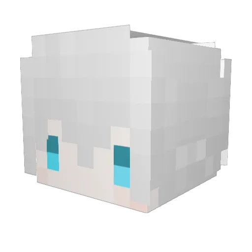 K1sekI_ Minecraft avatar head, 3D render