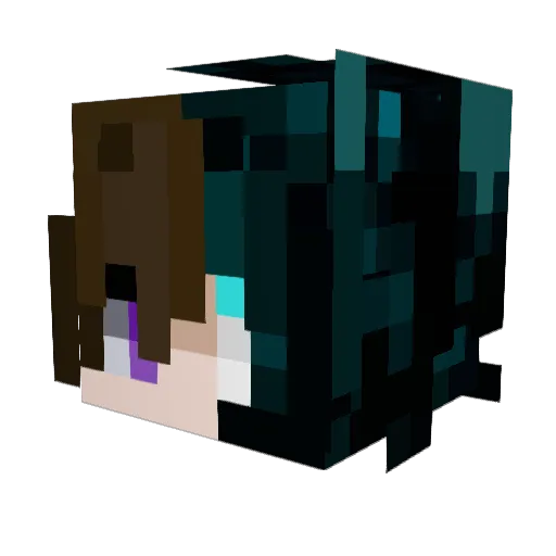 K1sieloo Minecraft avatar head, 3D render