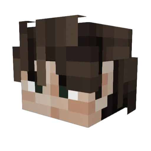 K1soka Minecraft avatar head, 3D render