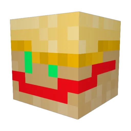 K1surY Minecraft avatar head, 3D render