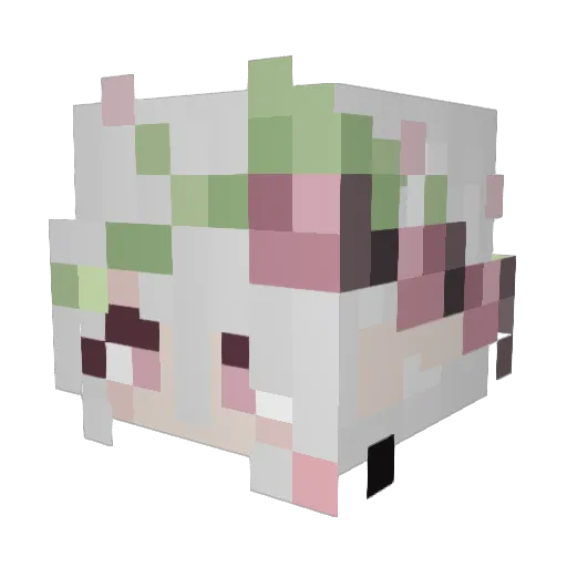 K1tnprr Minecraft avatar head, 3D render