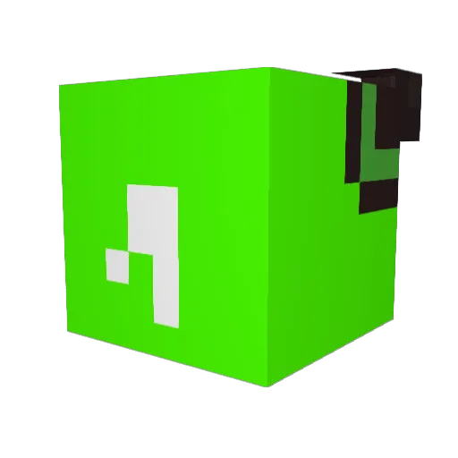 K1ve Minecraft avatar head, 3D render