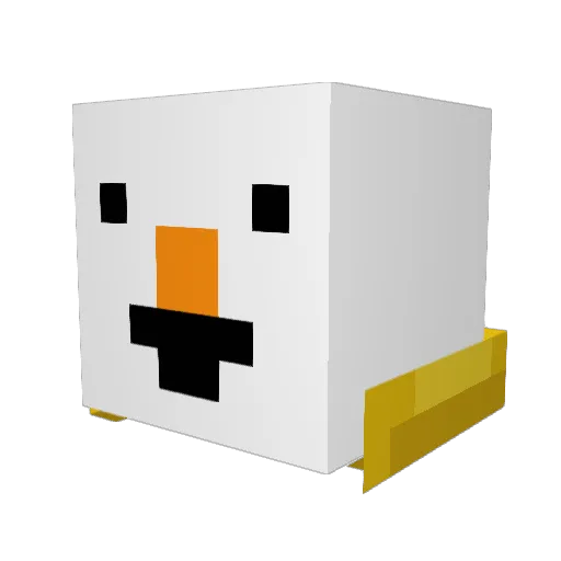 K1y0shi Minecraft avatar head, 3D render