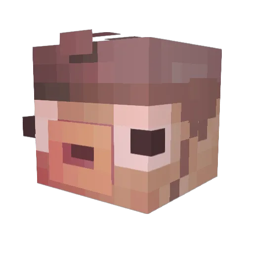 K1yokatsu Minecraft avatar head, 3D render
