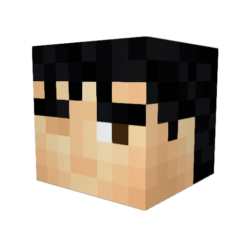 K1zaruu Minecraft avatar head, 3D render