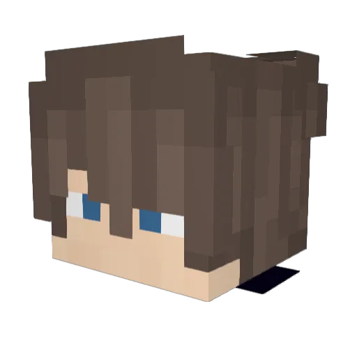 K23032004 Minecraft avatar head, 3D render