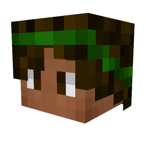 K2B_DUB Minecraft avatar head, 3D render