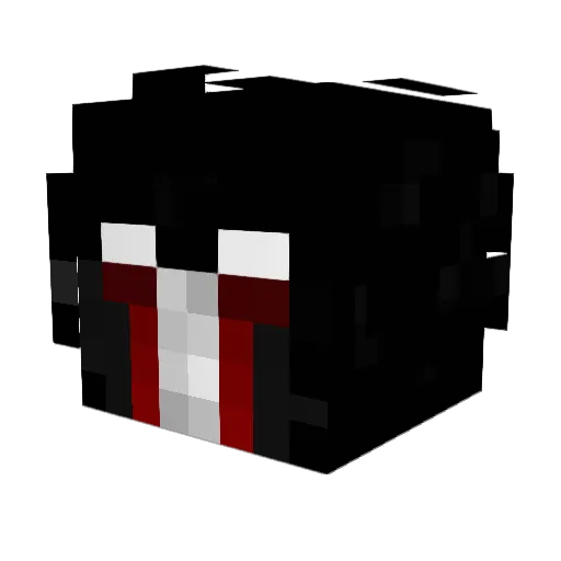 K2SO Minecraft avatar head, 3D render