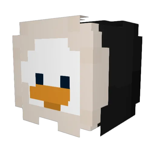 K2SWEATY Minecraft avatar head, 3D render