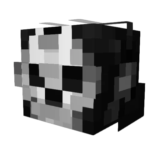 K2_Uzia Minecraft avatar head, 3D render