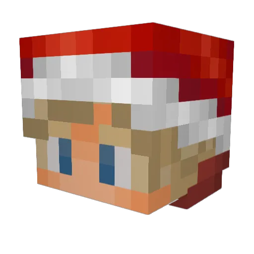 K2ngz Minecraft avatar head, 3D render