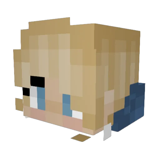 K2the3rd Minecraft avatar head, 3D render