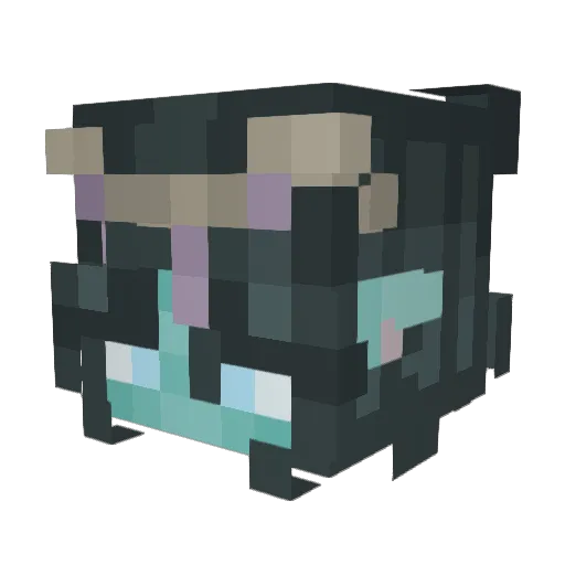 K31NA1 Minecraft avatar head, 3D render