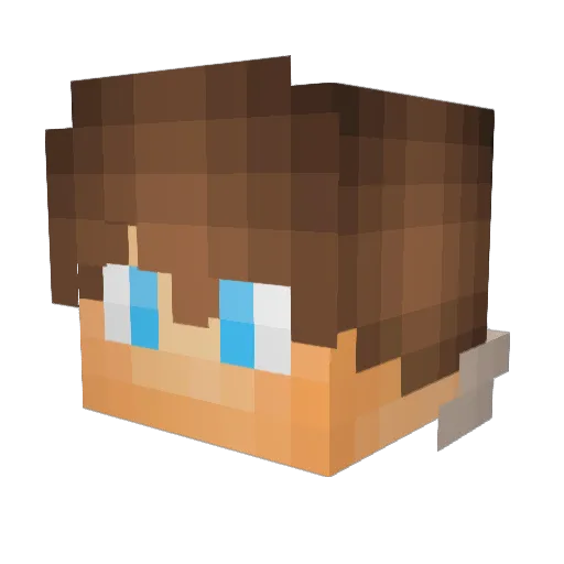 K33lian Minecraft avatar head, 3D render