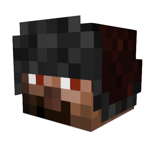 K3NN1II Minecraft avatar head, 3D render