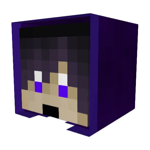 K3NNAH Minecraft avatar head, 3D render