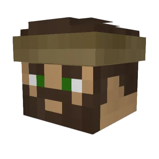 K3ONS Minecraft avatar head, 3D render