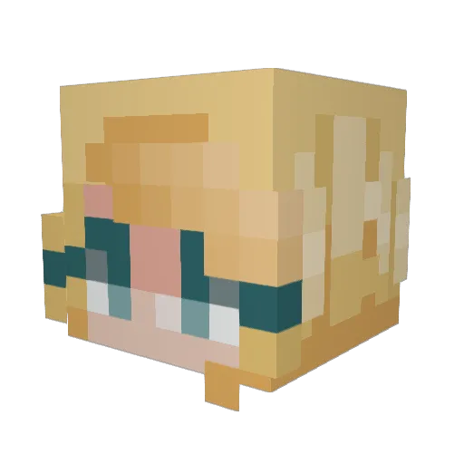 K3T4M1N3 Minecraft avatar head, 3D render