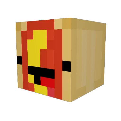 K3WEEEE Minecraft avatar head, 3D render
