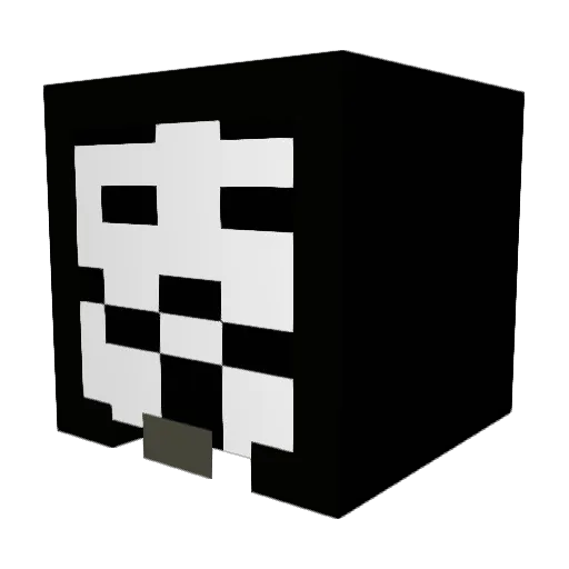 K3d3m Minecraft avatar head, 3D render