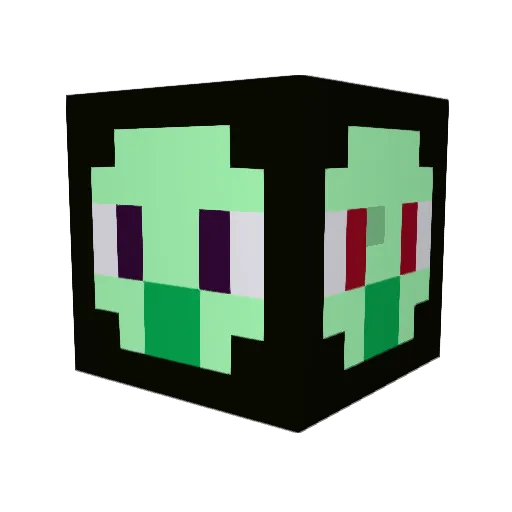 K3ed3e Minecraft avatar head, 3D render