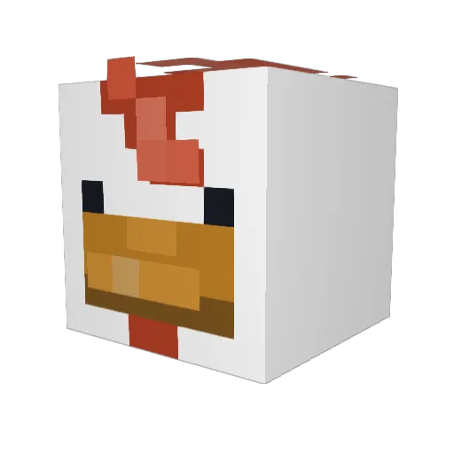 K3mosabe Minecraft avatar head, 3D render