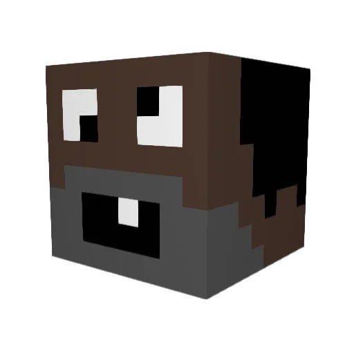 K3nnu Minecraft avatar head, 3D render