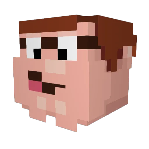 K3ta_miner Minecraft avatar head, 3D render