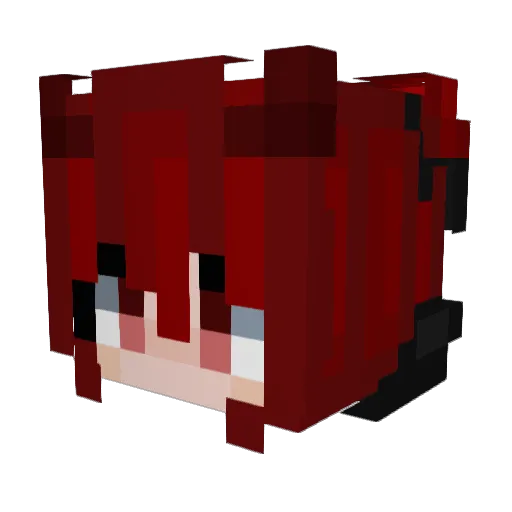 K3thr3 Minecraft avatar head, 3D render