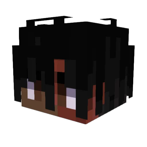 K3vinsk Minecraft avatar head, 3D render
