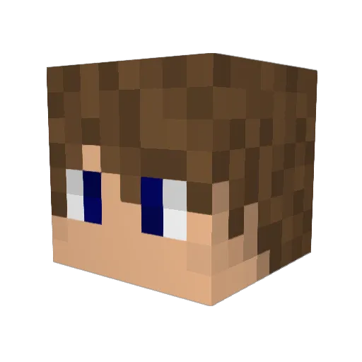 K45D2 Minecraft avatar head, 3D render